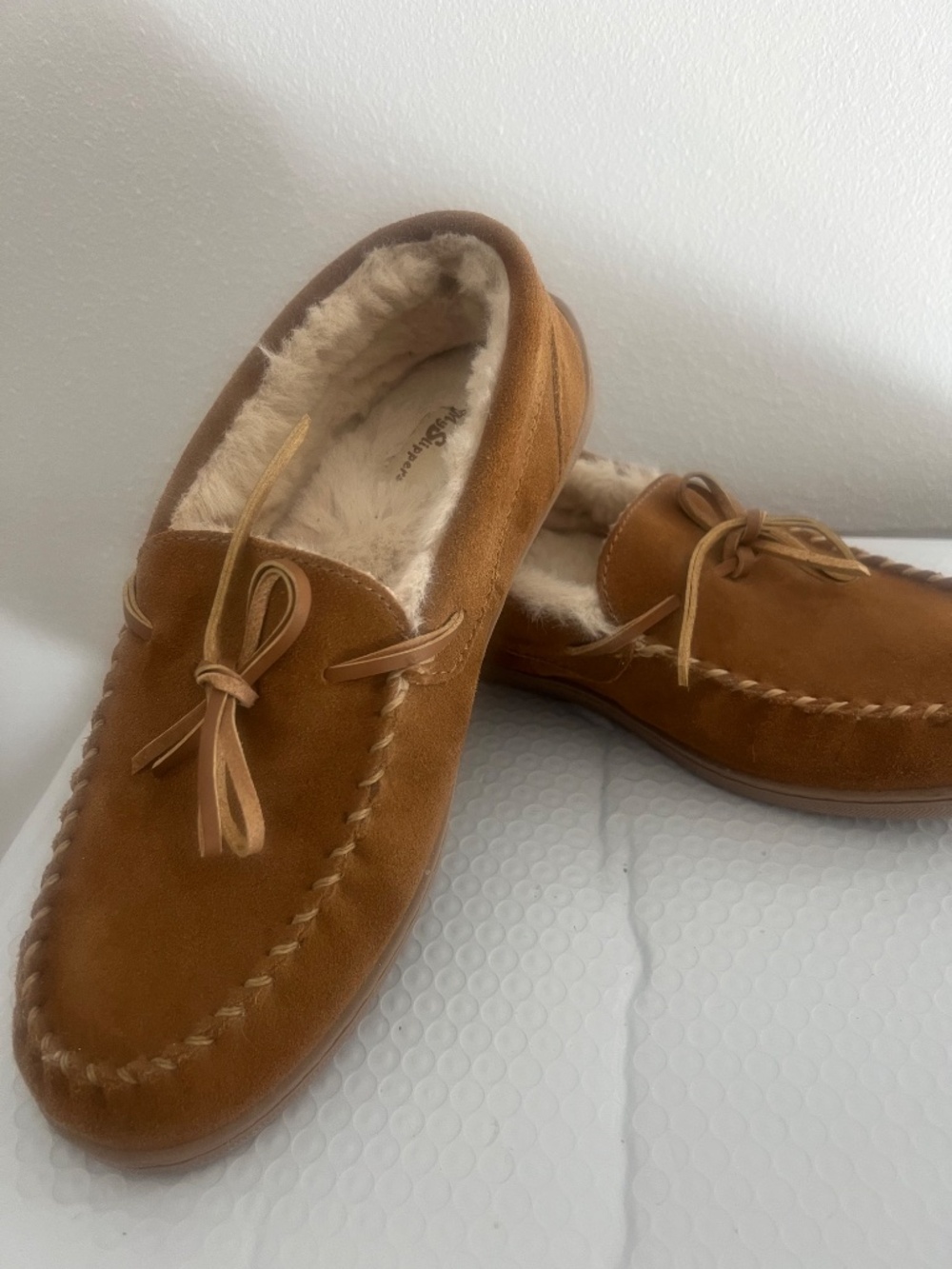 MySlipper Unisex Chestnut Moccasin Slipper Size 11
